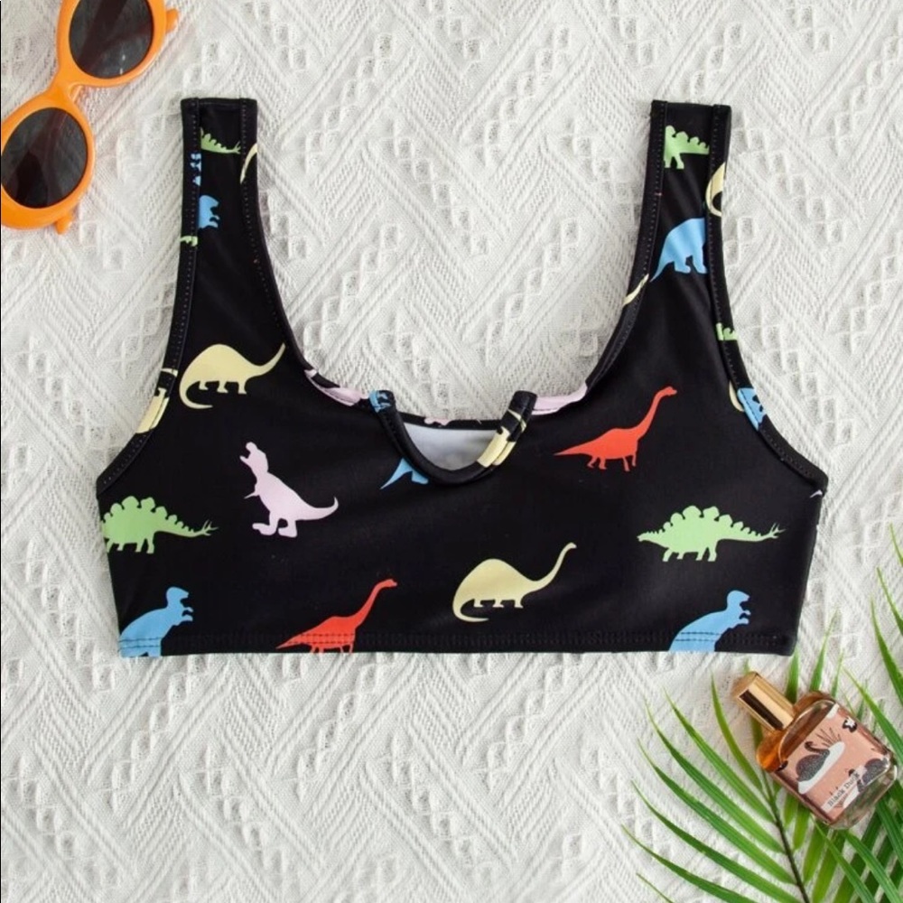 Fun Dinosaur Bikini Top